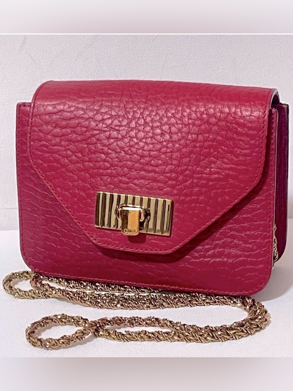 Chloe red mini shoulder bag